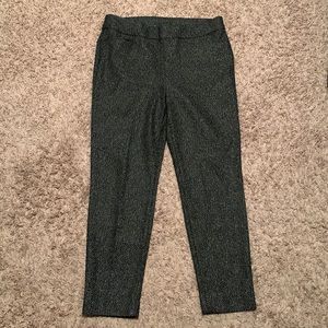 Chico’s dress pants/trousers. Size 2R(US size12R)Black, gray with silver shimmer